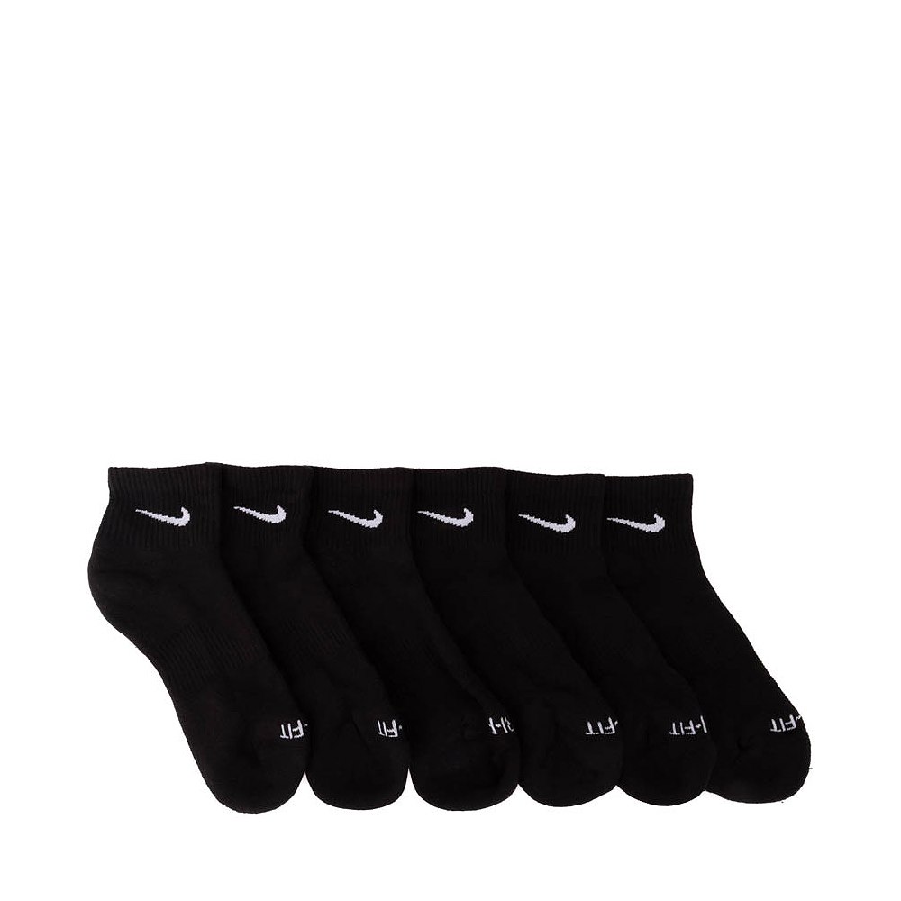 Mens Nike Everyday Plus Cushioned Training Ankle Socks 6 Pack - Black