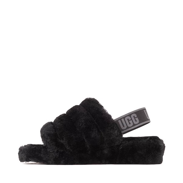 alternate view Womens UGG&reg; Fluff Yeah Slide - BlackALT1