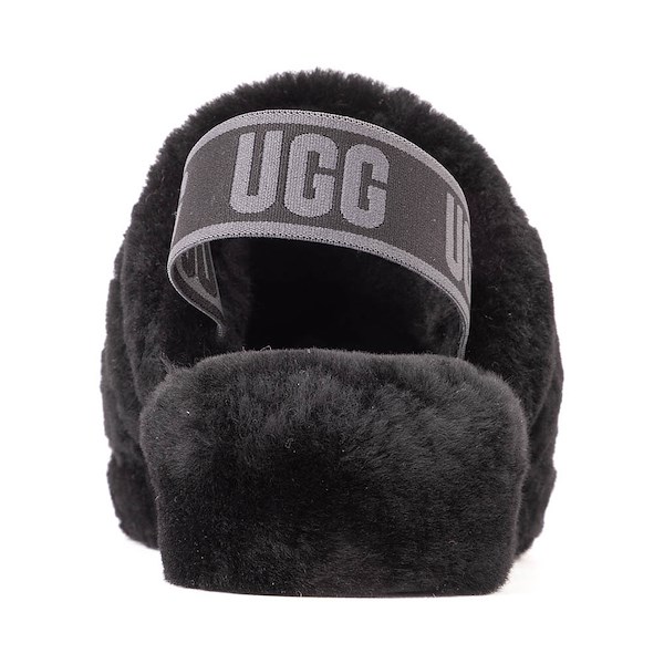 alternate view Womens UGG&reg; Fluff Yeah Slide - BlackALT4