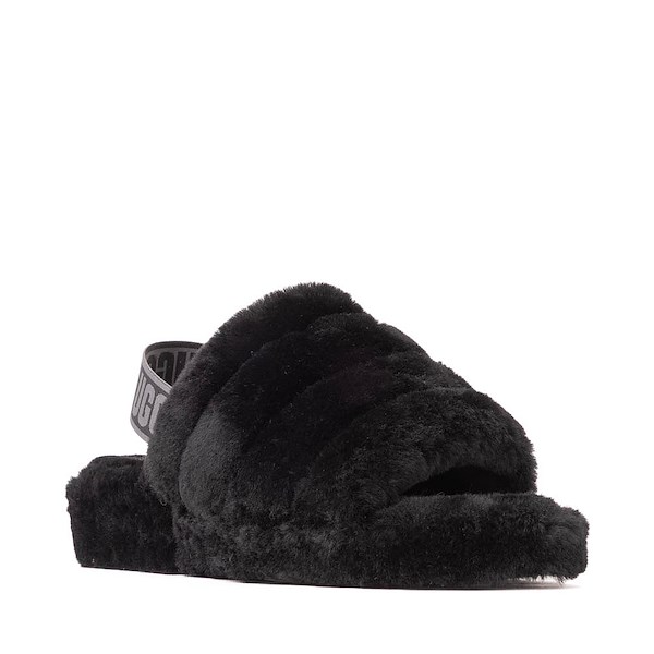 alternate view Womens UGG&reg; Fluff Yeah Slide - BlackALT5