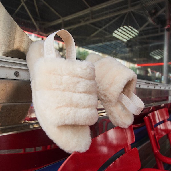 alternate view Womens UGG&reg; Fluff Yeah Slide - NaturalHERO