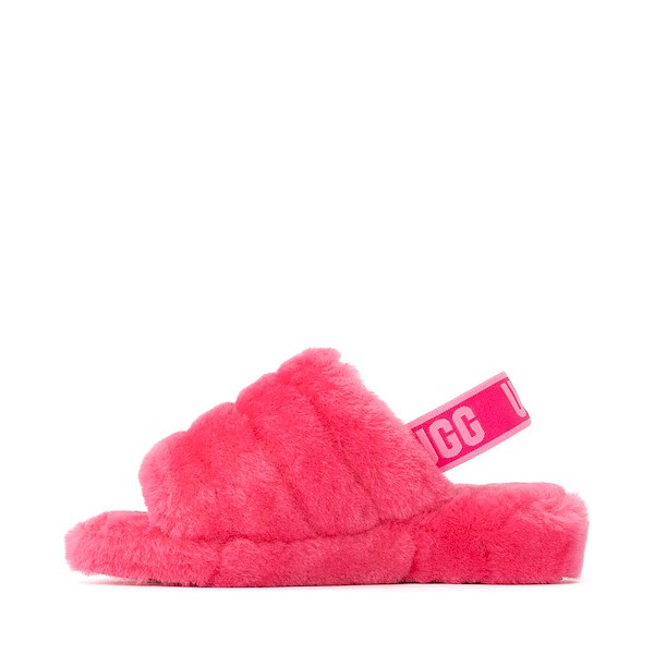 alternate view Womens UGG&reg; Fluff Yeah Slide - Deep CoralALT1