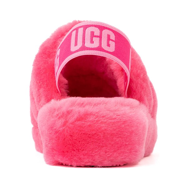 alternate view Womens UGG&reg; Fluff Yeah Slide - Deep CoralALT4