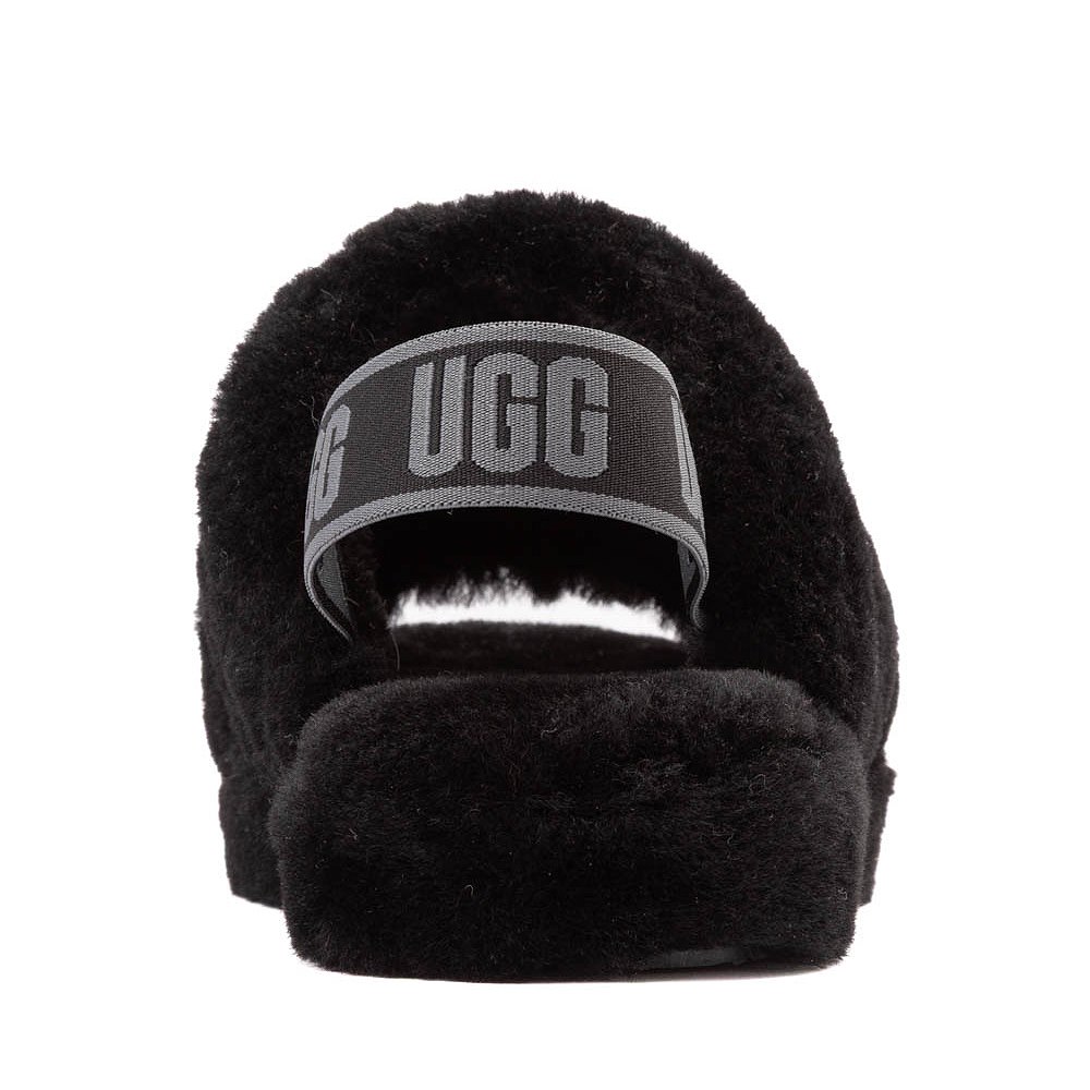 UGG® Fluff Yeah Slide - Little Kid / Big Kid - Black | Journeys