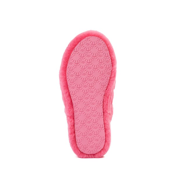 alternate view UGG&reg; Fluff Yeah Slide - Little Kid / Big Kid - Deep CoralALT3