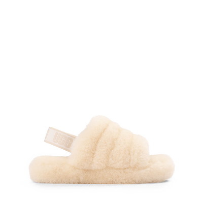 UGG® Fluff Yeah Slide - Little Kid / Big Kid - Natural | Journeys