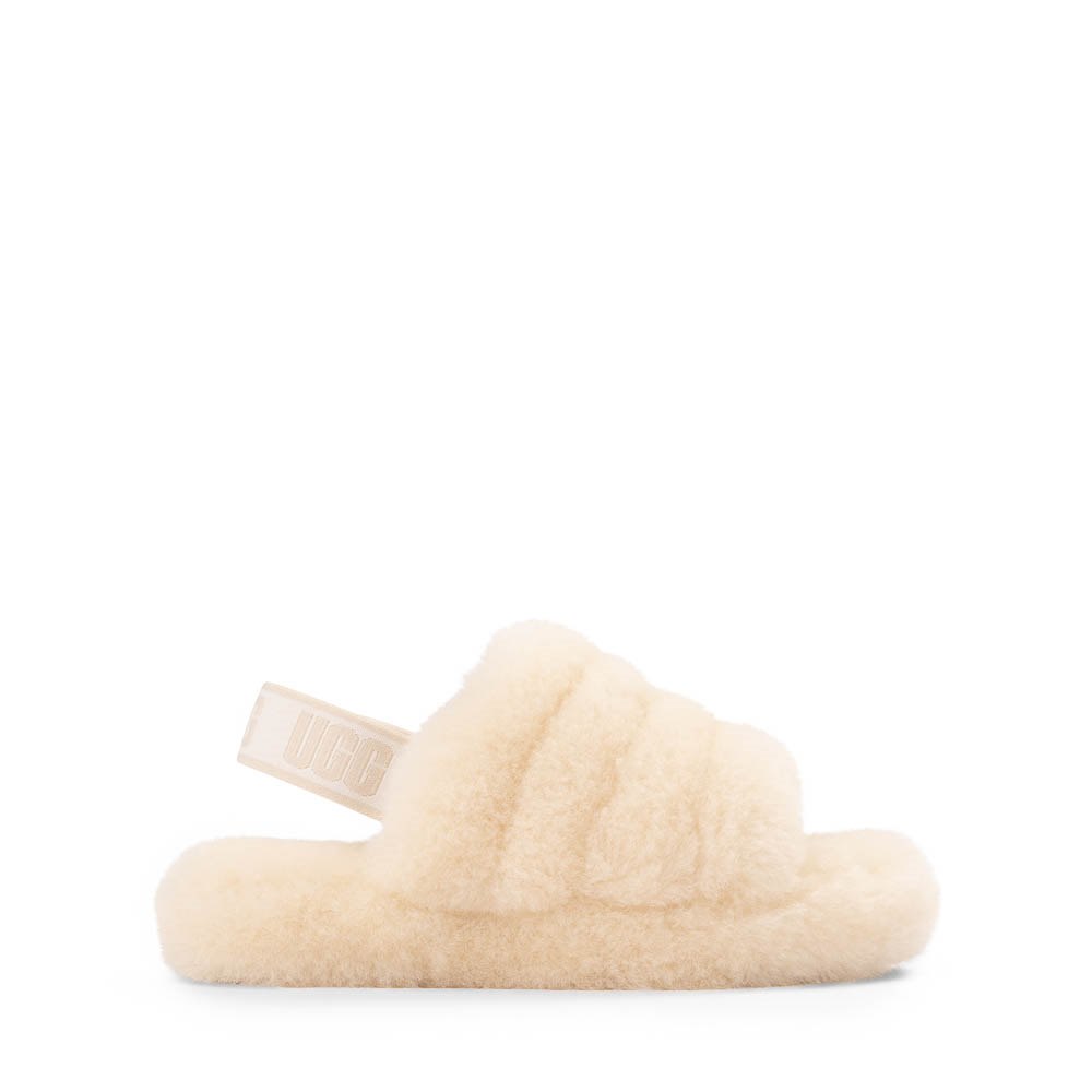 UGG&reg; Fluff Yeah Slide - Little Kid / Big Kid - Natural