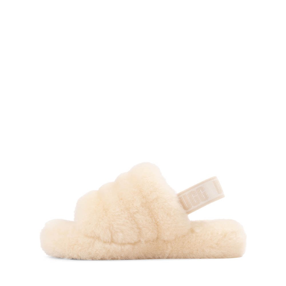UGG® Fluff Yeah Slide - Little Kid / Big Kid - Natural | Journeys