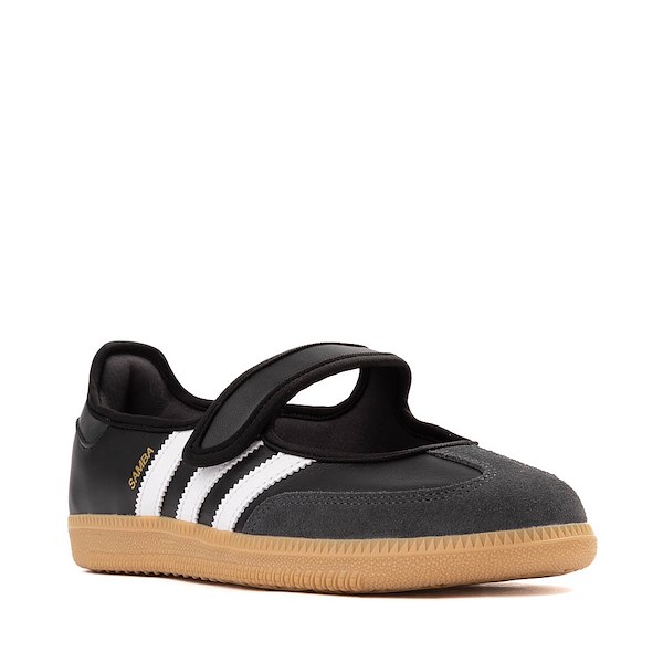 alternate view Womens adidas Samba Jane Athletic Shoe - Cloud White / Carbon / Core BlackALT5