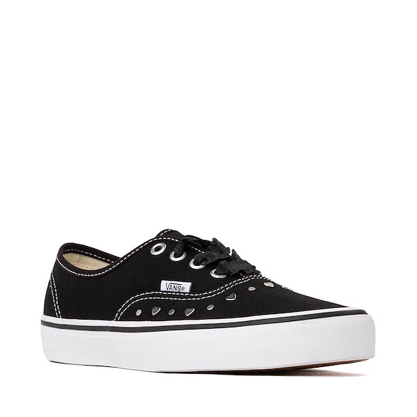 alternate view Vans Authentic Heart Studs Skate Shoe - Black / WhiteALT5