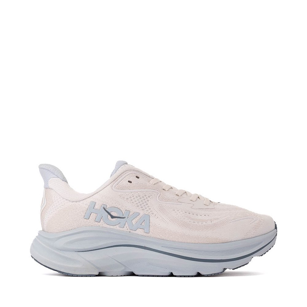 Womens HOKA Clifton 10 Athletic Shoe - Grout / Mineral Blue