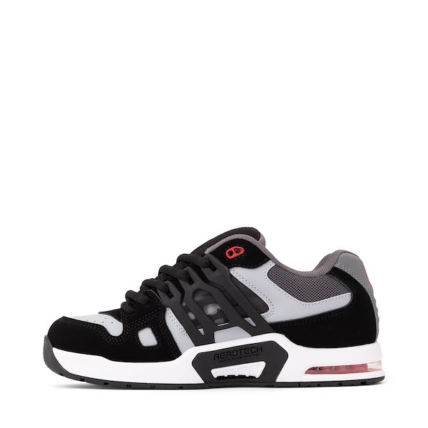 alternate view Mens DC AT-2 Skate Shoe - Black / Grey / RedALT1