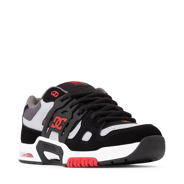 alternate view Mens DC AT-2 Skate Shoe - Black / Grey / RedALT5
