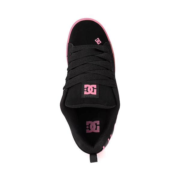alternate view Womens DC Court Graffik Skate Shoe - Black / PinkALT2
