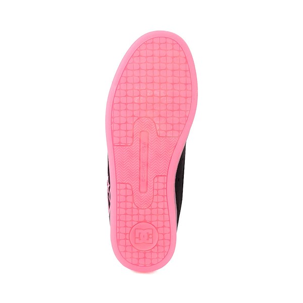 alternate view Womens DC Court Graffik Skate Shoe - Black / PinkALT3