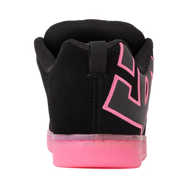 alternate view Womens DC Court Graffik Skate Shoe - Black / PinkALT4