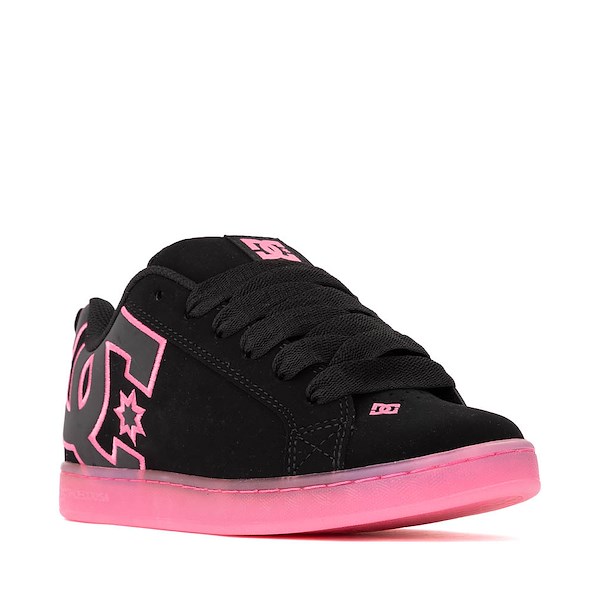 alternate view Womens DC Court Graffik Skate Shoe - Black / PinkALT5
