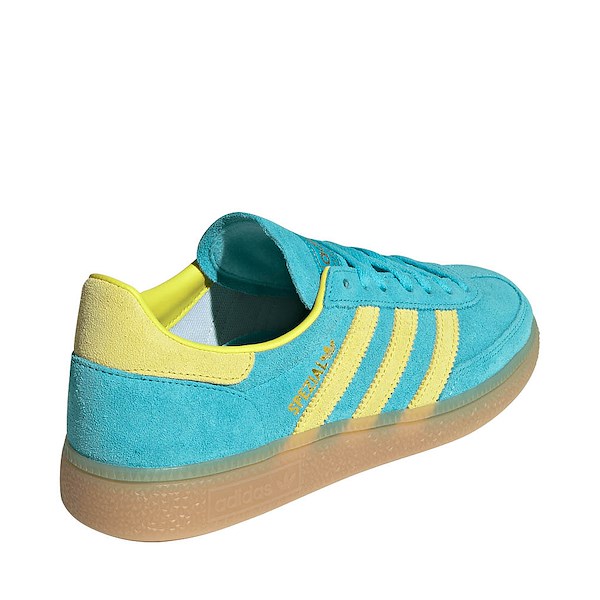 alternate view Womens adidas Handball Spezial Athletic Shoe - Blue Glow / Bright Yellow / Gold MetallicALT4