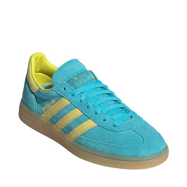 alternate view Womens adidas Handball Spezial Athletic Shoe - Blue Glow / Bright Yellow / Gold MetallicALT5