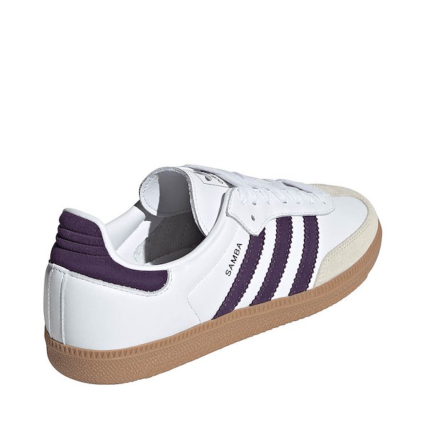 alternate view Womens adidas Samba OG Athletic Shoe - Cloud White / Alumina / Aurora PlumALT4