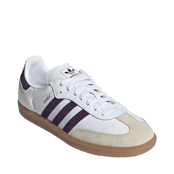 alternate view Womens adidas Samba OG Athletic Shoe - Cloud White / Alumina / Aurora PlumALT5