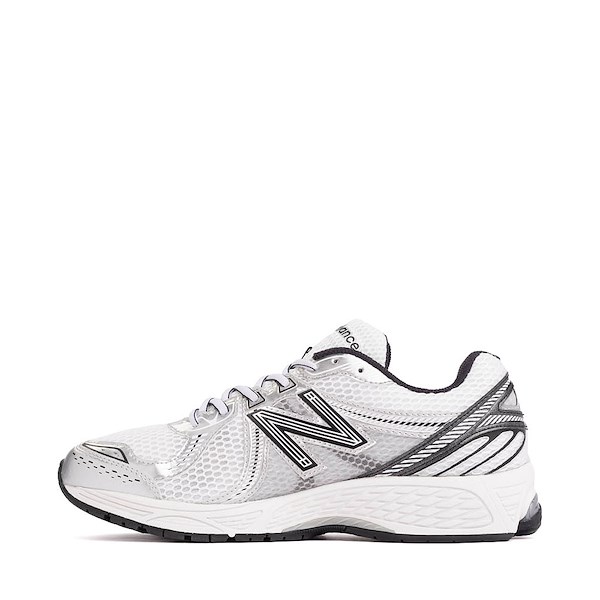 alternate view Mens New Balance 860v2 Athletic Shoe - White / Black / Silver MetallicALT1