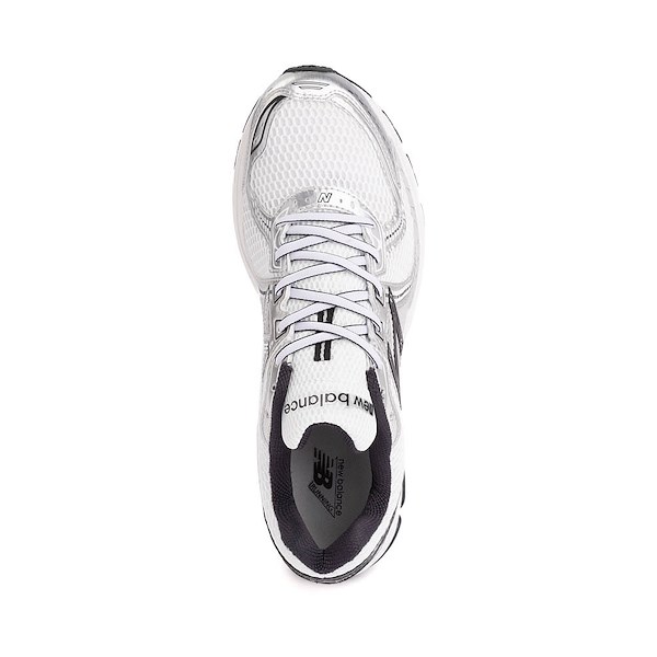 alternate view Mens New Balance 860v2 Athletic Shoe - White / Black / Silver MetallicALT2