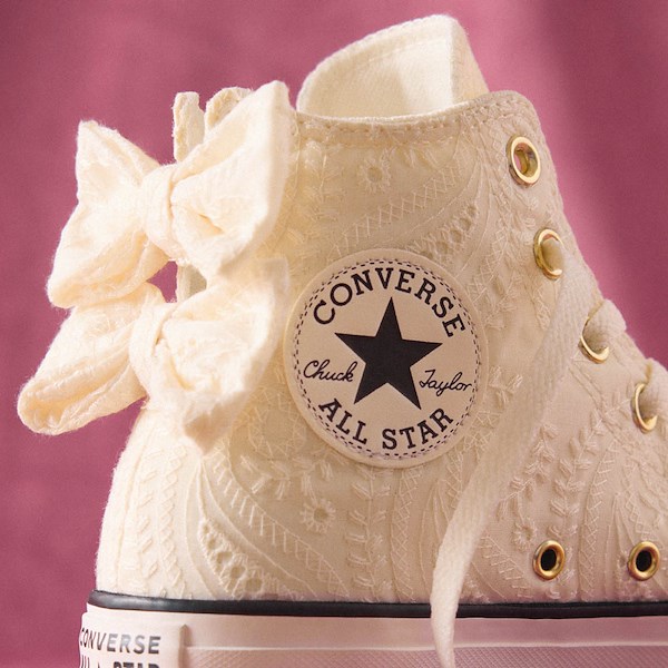 alternate view Converse Chuck Taylor All Star Bow Crochet High-Top Sneaker - EgretALT4B