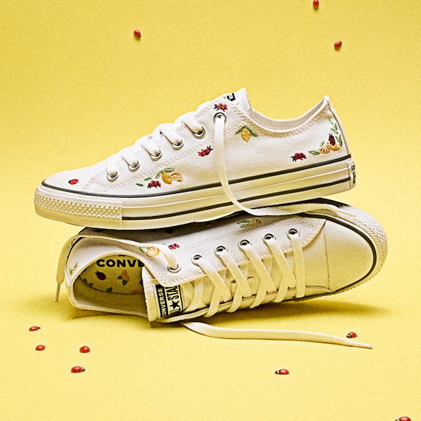 alternate view Converse Chuck Taylor All Star Lemons & Ladybugs Low-Top Sneaker - WhiteHERO