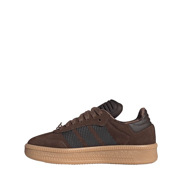 alternate view adidas x Minecraft Samba XLG Athletic Shoe - Big Kid - Dark Brown / Trace BrownALT1