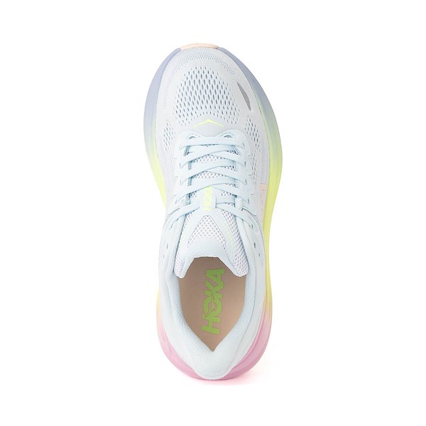 alternate view Womens HOKA Bondi 9 Running Shoe - Glimmering Blue / OvercastALT2