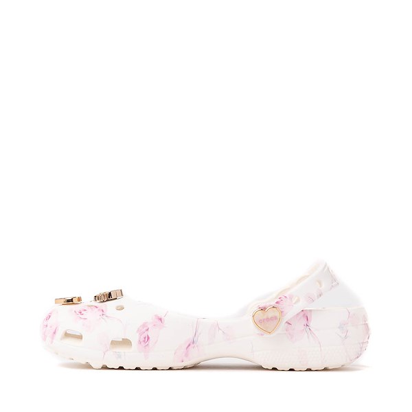 alternate view Womens LoveShackFancy x Crocs Classic Ballet Flat - OysterALT1