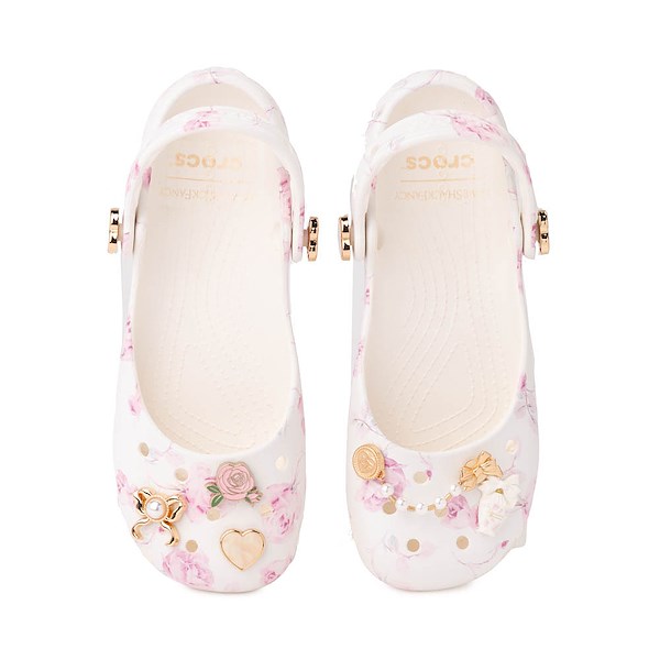 alternate view Womens LoveShackFancy x Crocs Classic Ballet Flat - OysterALT2