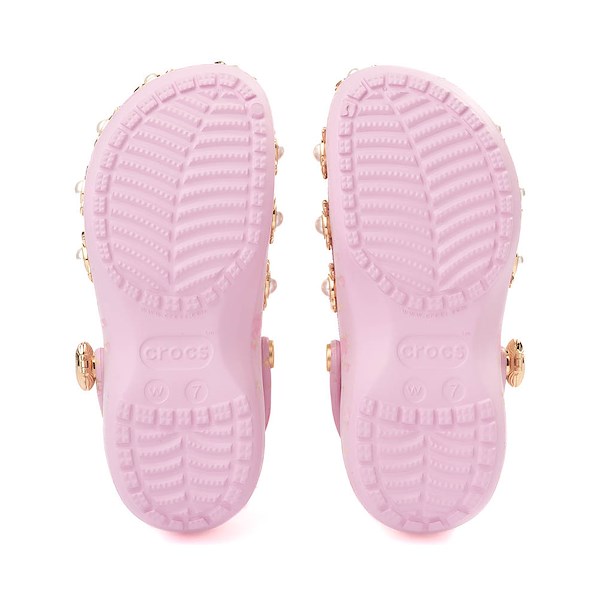 alternate view Womens LoveShackFancy x Crocs Classic Platform Clog - Ballerina PinkALT3