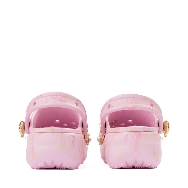 alternate view Womens LoveShackFancy x Crocs Classic Platform Clog - Ballerina PinkALT4