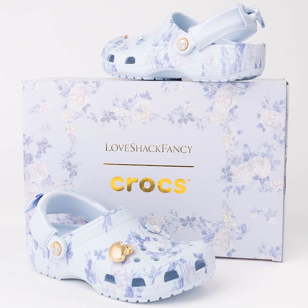 alternate view LoveShackFancy x Crocs Classic Clog - Mineral BlueALT1D