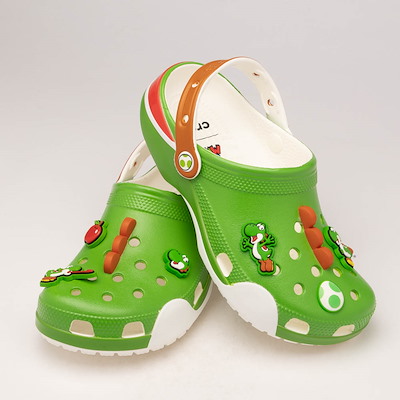 Main view of Super Mario Crocs Yoshi Classic Clog - Green