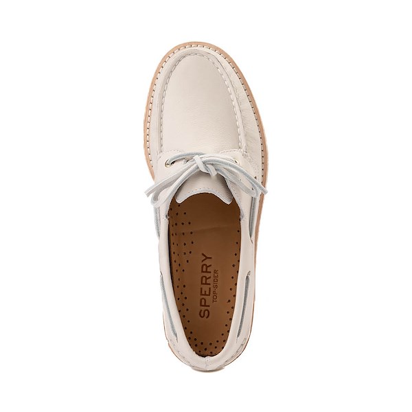 alternate view Womens Sperry Top-Sider Authentic Original&trade; 2-Eye Boat Shoe - Off WhiteALT2