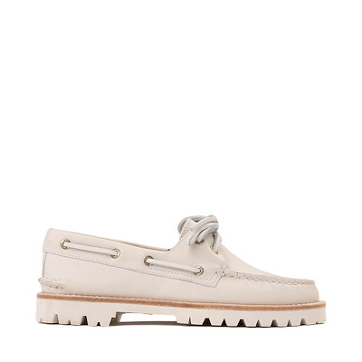 Main view of Womens Sperry Top-Sider Authentic Original&amp;trade; 2-Eye Boat Shoe - Off White