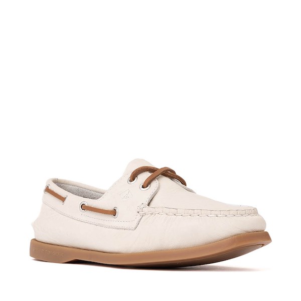 alternate view Womens Sperry Top-Sider Authentic Original&trade; 2-Eye Boat Shoe - WhiteALT5