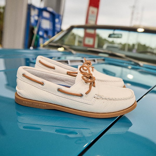 alternate view Womens Sperry Top-Sider Authentic Original&trade; 2-Eye Boat Shoe - WhiteHERO