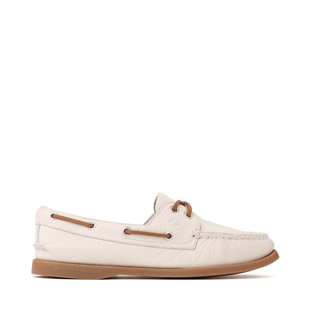 Womens Sperry Top-Sider Authentic Original&trade; 2-Eye Boat Shoe - White