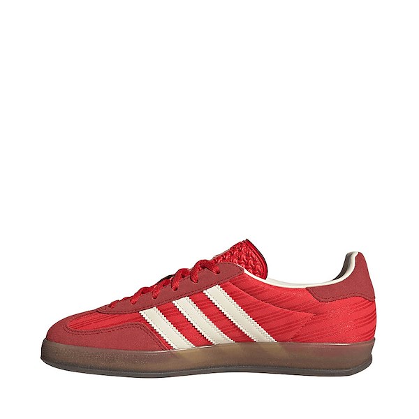 alternate view Womens adidas Gazelle Indoor Athletic Shoe - Red / Better Scarlet / Cream WhiteALT1