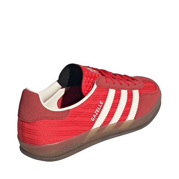 alternate view Womens adidas Gazelle Indoor Athletic Shoe - Red / Better Scarlet / Cream WhiteALT4