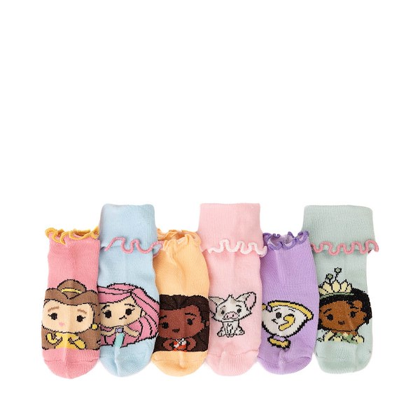 alternate view Disney Princess Turncuff Ankle Socks 6 Pack - Baby - MulticolorALT1