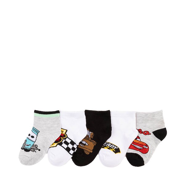 alternate view Disney and Pixar Cars Race Ready Low Cut Socks 5 Pack - Toddler - MulticolorALT1