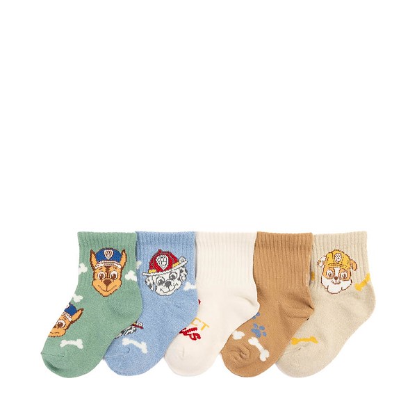 alternate view Paw Patrol Quarter Socks 5 Pack - Toddler - MulticolorALT1