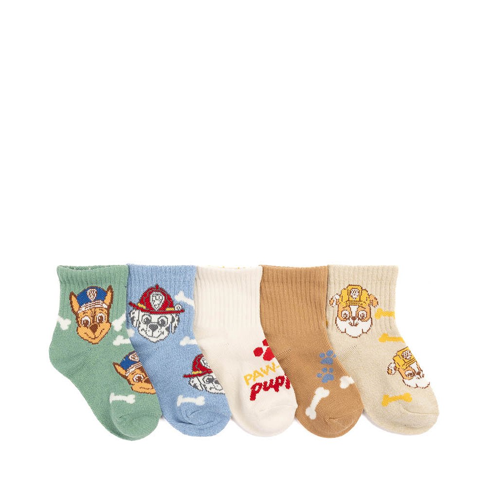 Paw Patrol Quarter Socks 5 Pack - Toddler - Multicolor