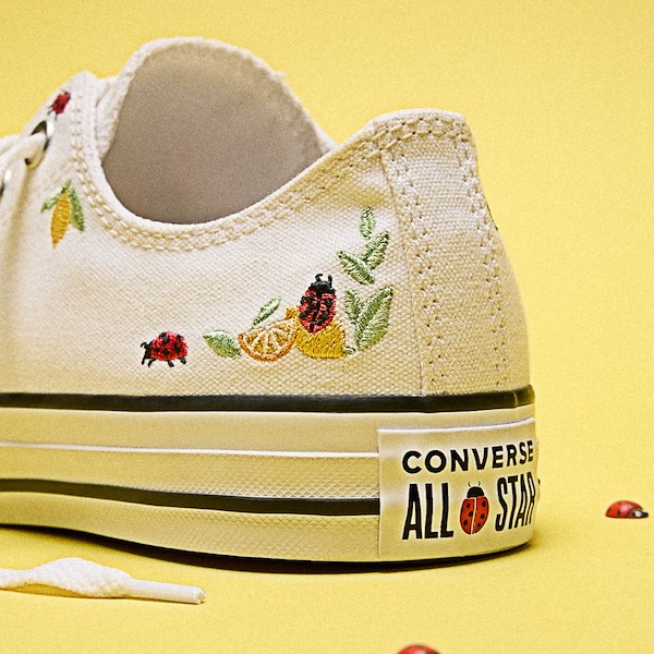 alternate view Converse Chuck Taylor All Star Ladybugs Low-Top Sneaker - Little Kid - NaturalHERO