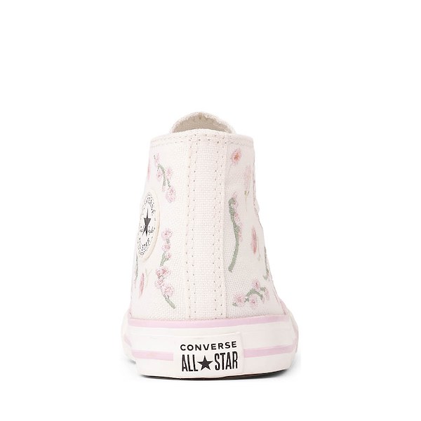 alternate view Converse Chuck Taylor All Star Boho Floral High-Top Sneaker - Baby / Toddler - Vintage White / Summit PinkALT4
